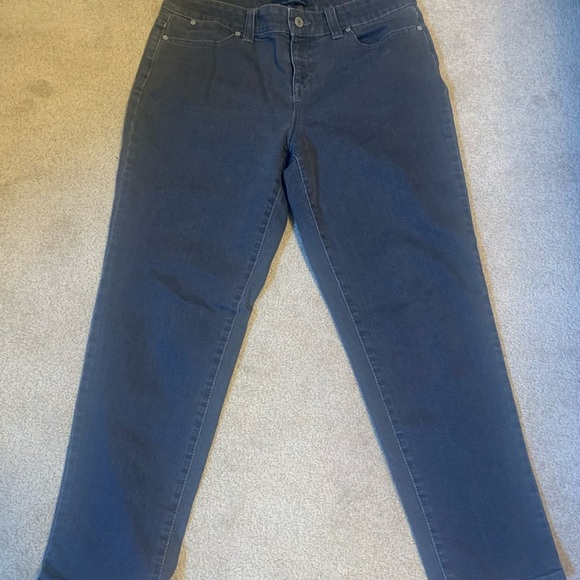 Talbots Gray Straight Leg Jeans - Picture 1 of 5